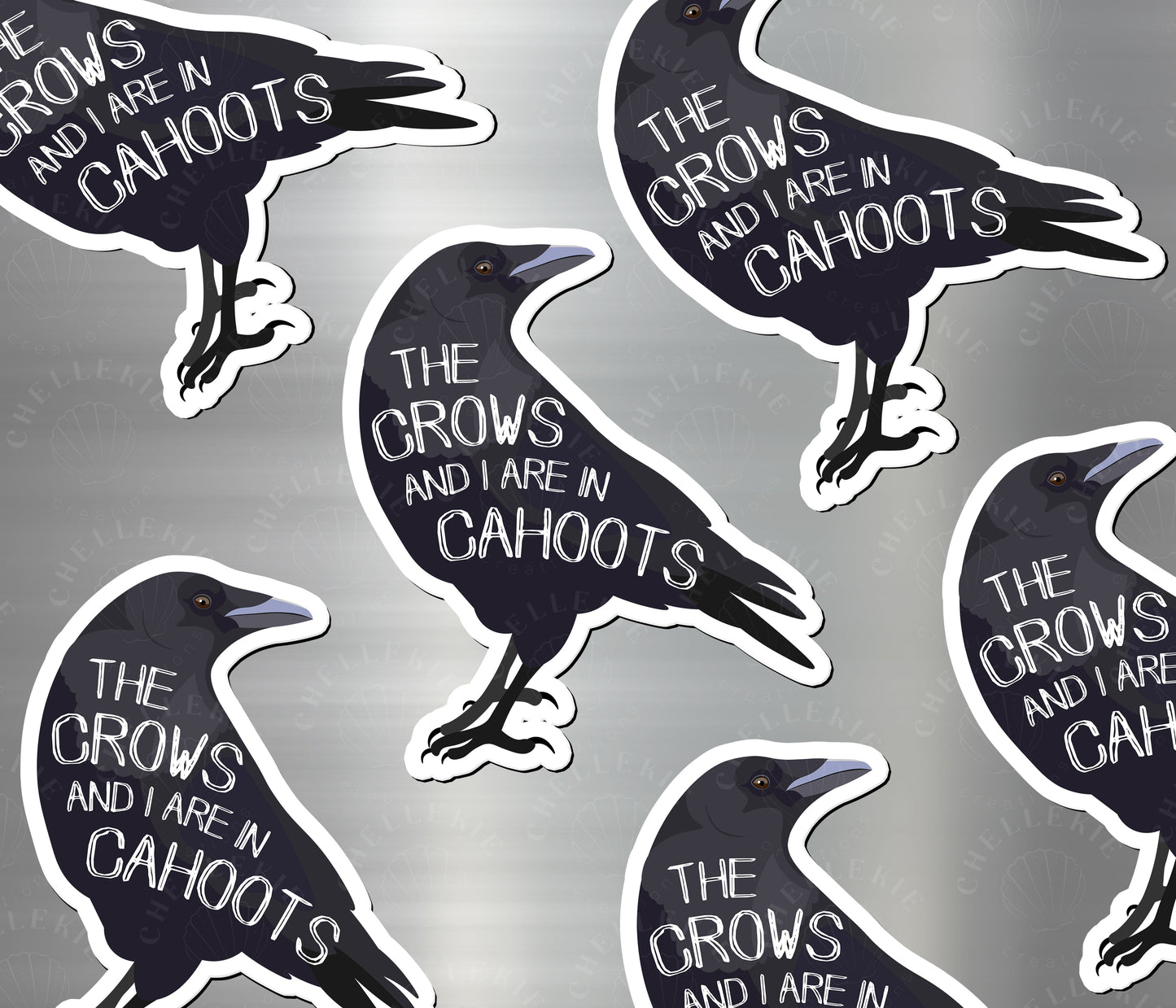 The Crows And I Are In Cahoots Magnet - Chellekie Creations