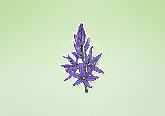 Camas Flower Vinyl Sticker - Chellekie Creations