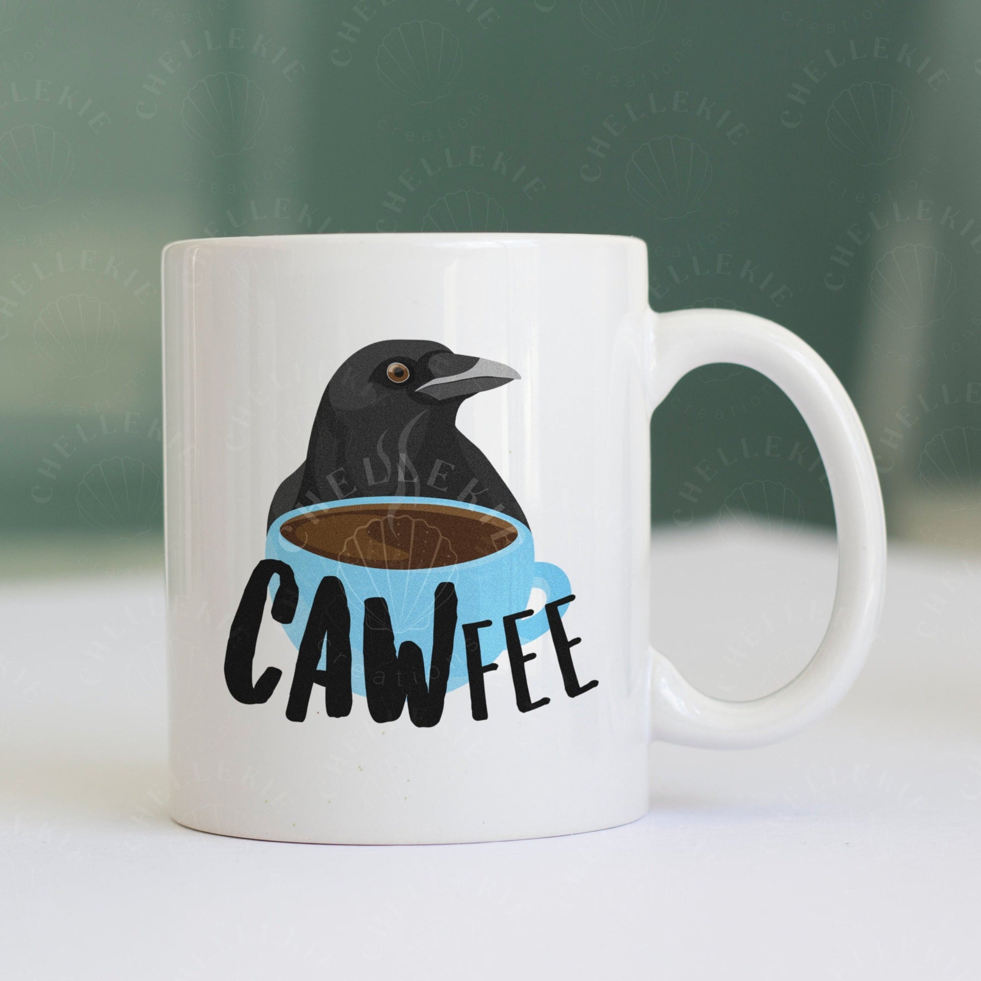 CAW-fee Mug - Chellekie Creations