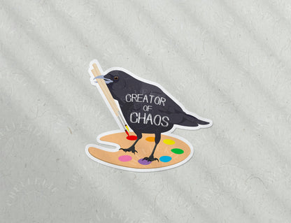 "Creator of Chaos" Vinyl Sticker - Chellekie Creations