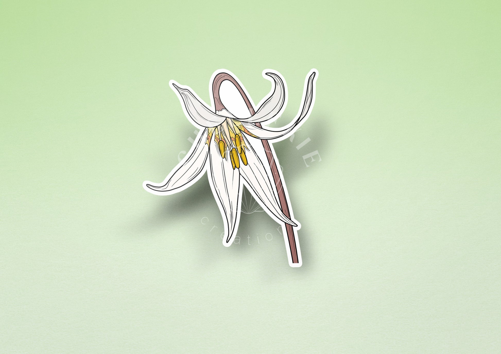 Fawnlily Flower Vinyl Sticker - Chellekie Creations