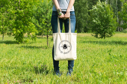 Sauvons Les Abeilles (Save The Bees) Eco-Friendly Tote Bag - Chellekie Creations