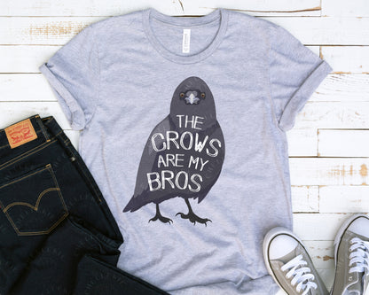 "The Crows Are My Bros" Crow Friend T-Shirt - Chellekie Creations