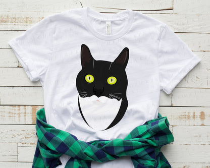 Tuxedo Cat T-Shirt - Chellekie Creations